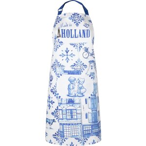 Typisch Hollands Luxury kitchen apron - Delft blue - Holland