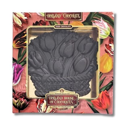 Typisch Hollands Chocolate Plaque Holland Tulips Pure