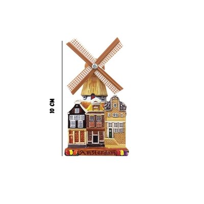 Typisch Hollands Magnet Windmill - Polyprint - Amsterdam