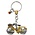 Typisch Hollands Keychain Holland yellow bicycle with charm (rhinestone)