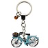 Typisch Hollands Keychain Amsterdam - blue bicycle with charm (rhinestone)