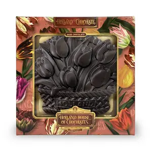 Typisch Hollands Chocolate Plaque Holland Tulips Pure