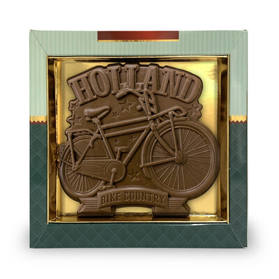 Typisch Hollands Chocolade Plaquette Holland Fiets Melk