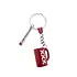 Typisch Hollands Keychain Beer mug red and label Amsterdam