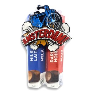 Droste Droste - Geschenkpaket - Großer Fahrradmagnet (rot-weiß-blau)