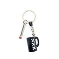 Typisch Hollands Keychain charms cup/heart/weed gold - Copy