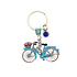 Matix Sleutelhanger Amsterdam - blauwe fiets  met bedel (strassteentje)