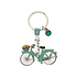 Typisch Hollands Keychain Holland green bicycle with charm (rhinestone)