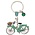 Matix Keychain Holland green bicycle with charm (rhinestone)