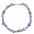 Typisch Hollands Halskette mit einigen Perlen – Delfter Blau