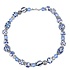 Typisch Hollands Ketting met enkele kralen  -Delfts blauw