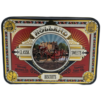 Typisch Hollands Tin of gingerbread rectangle Holland - Bicycle deco