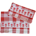 TTD Gifts Keukentextiel-pakket Rood-Wit Tulpen