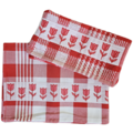 TTD Gifts Küchentextilpaket Rot-Weiße Tulpen