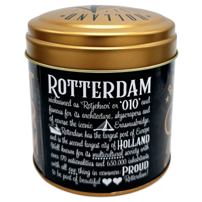 Typisch Hollands Stroopwafels aus Blech Rotterdam schwarz/gold