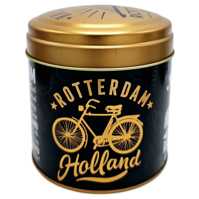 Typisch Hollands Blik stroopwafels Rotterdam zwart/goud