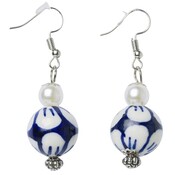 Heinen Delftware Earrings windmills and tulips - Copy