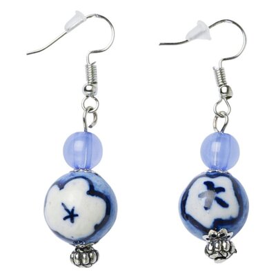 Heinen Delftware Earrings windmills and tulips - Copy - Copy