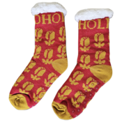 Holland sokken Fleece Comfort Socks - Holland tulips Red-Ochre