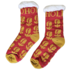 Holland sokken Fleece Comfort Socks - Holland tulips Red-Ochre