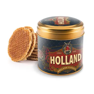 Typisch Hollands Can of stroopwafels Holland