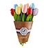 TTD Gifts Holztulpen (20 cm) in einem gemischten Strauß. – Pastellfarben