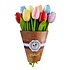 Typisch Hollands Wooden Tulips (20cm) in MIX bouquet. - Pastels