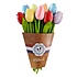 TTD Gifts Holztulpen (20 cm) in einem gemischten Strauß. – Pastellfarben