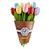 Typisch Hollands Houten Tulpen (20cm)in MIX boeket.  - Pastel kleuren