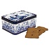 Typisch Hollands Tin of gingerbread rectangle Delft blue