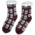 TTD Gifts Fleece Comfort Socks - Holland tulips - Bordeaux
