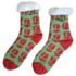TTD Gifts Fleece Comfortsokken - Holland tulpen - Groen rood