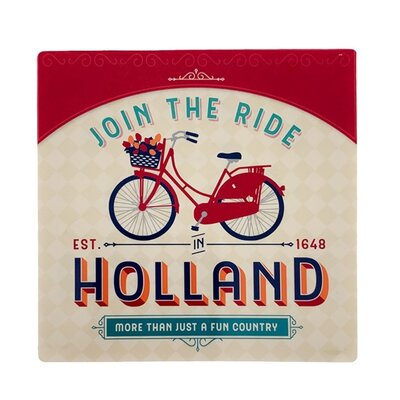Typisch Hollands Onderzetter - Fiets - Vintage - Holland