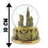 Typisch Hollands Water globe city scene Amsterdam 10cm gold