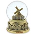 Typisch Hollands Water globe village scene Holland 10 cm gold