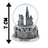 Typisch Hollands Waterbol stadstafereel Amsterdam 7cm zilver