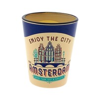 Matix Shot glass Amsterdam enjoy blue