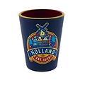 Typisch Hollands Shot glass Holland windmill label round