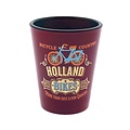 Typisch Hollands Shot glass Holland vintage bicycle red