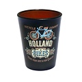 Matix Schnapsglas Holland Vintage Fahrrad blau