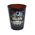 Typisch Hollands Shot glass Holland vintage bicycle blue