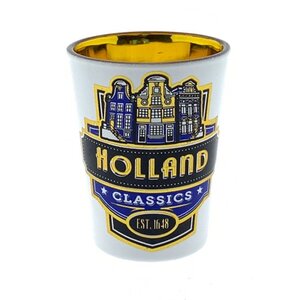 Typisch Hollands Shot glass Holland gold/blue