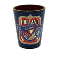 Typisch Hollands Schnapsglas Holland Label blau