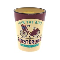 Matix Shot glass Amsterdam Join the ride red