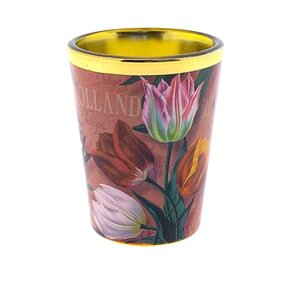 Typisch Hollands Shotglas Roze Tulpen