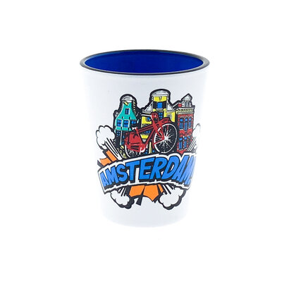 Matix Shot glass pop art houses!