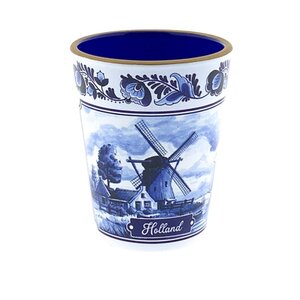 Typisch Hollands Shot glass mill Delft blue Holland