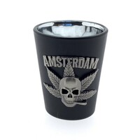 Matix Shot glass black Amsterdam metal skull cigarette