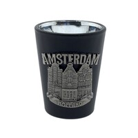 Matix Shotglas zwart Amsterdam metaal gracht