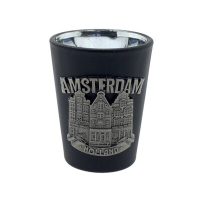 Matix Schnapsglas schwarz Amsterdam Metallkanal